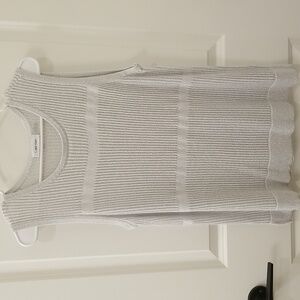 Calvin Klein Sheer Sleeveless Shimmery Top